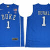 Duke Blue Devils #1 Duval Basketball NCAA Basketball Jersey Blue