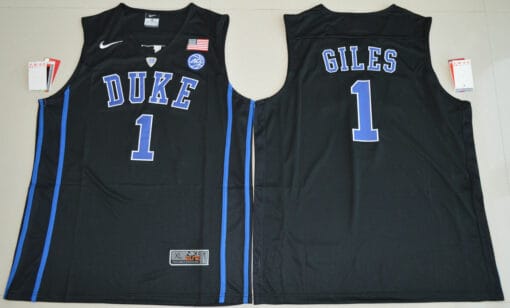 Duke Blue Devils #1 Harry Giles Basketball NCAA Basketball Jersey Black