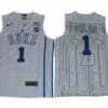 Duke Blue Devils #1 Harry Giles Basketball NCAA Basketball Jersey White