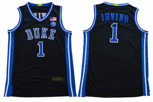 Duke Blue Devils #1 Irving Basketball NCAA Basketball Jersey Black