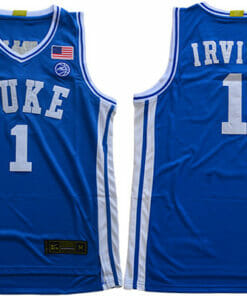 Duke Blue Devils #1 Irving Basketball NCAA Basketball Jersey Blue