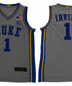 Duke Blue Devils #1 Irving Basketball NCAA Basketball Jersey Grey