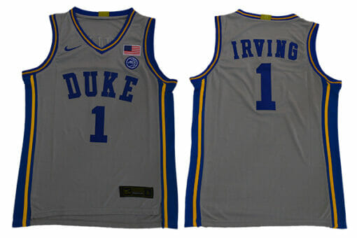 Duke Blue Devils #1 Irving Basketball NCAA Basketball Jersey Grey