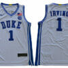 Duke Blue Devils #1 Irving Basketball NCAA Basketball Jersey White