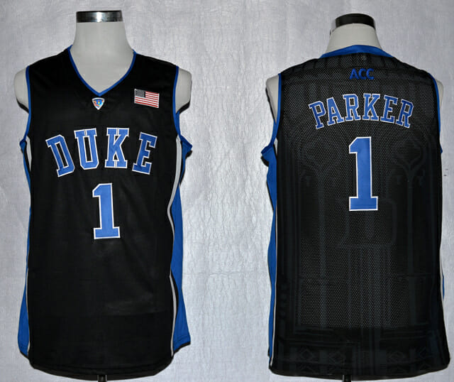 Duke Blue Devils #1 Jabari Parker Basketball NCAA Basketball Jersey Black 1 Duke Blue Devils #1 Jabari Parker Basketball NCAA Basketball Jersey Black