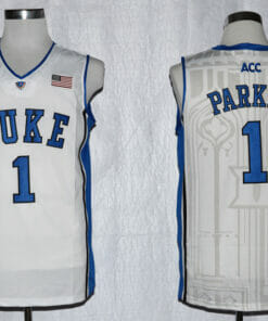 Duke Blue Devils #1 Jabari Parker Basketball NCAA Basketball Jersey White