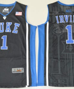 Duke Blue Devils #1 Kyrie Irving Basketball NCAA Basketball Jersey Black Elite