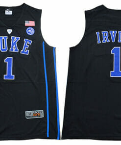 Duke Blue Devils #1 Kyrie Irving Basketball NCAA Basketball Jersey Black V-neck