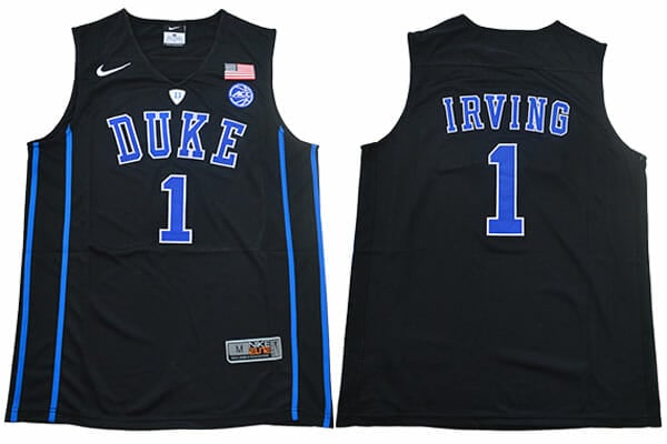 Duke Blue Devils #1 Kyrie Irving Basketball NCAA Basketball Jersey Black V-neck 1 Duke Blue Devils #1 Kyrie Irving Basketball NCAA Basketball Jersey Black V-neck