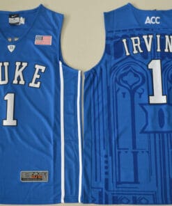 Duke Blue Devils #1 Kyrie Irving Basketball NCAA Basketball Jersey Blue V-neck