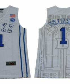 Duke Blue Devils #1 Williamson Basketball NCAA Basketball Jersey New White