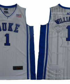 Duke Blue Devils #1 Williamson Basketball NCAA Basketball Jersey White Elite