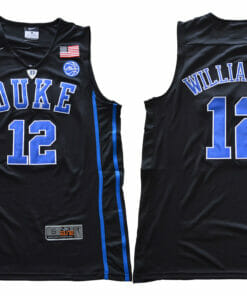 Duke Blue Devils #12 Williamson Basketball NCAA Basketball Jersey Black