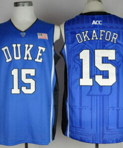 Duke Blue Devils #15 Jahlil Okafor Basketball NCAA Basketball Jersey Blue