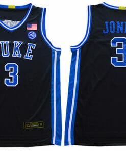 Duke Blue Devils #3 Jones Basketball NCAA Basketball Jersey Black