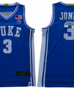 Duke Blue Devils #3 Jones Basketball NCAA Basketball Jersey Blue