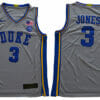 Duke Blue Devils #3 Jones Basketball NCAA Basketball Jersey Grey 4 Duke Blue Devils #3 Jones Basketball NCAA Basketball Jersey Grey