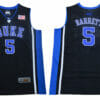Duke Blue Devils #5 Barrett Basketball NCAA Basketball Jersey Black Elite 5 Duke Blue Devils #5 Barrett Basketball NCAA Basketball Jersey Black Elite