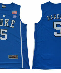 Duke Blue Devils #5 Barrett Basketball NCAA Basketball Jersey Blue