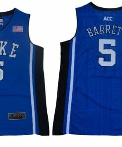 Duke Blue Devils #5 Barrett Basketball NCAA Basketball Jersey Blue Elite