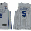 Duke Blue Devils #5 Barrett Basketball NCAA Basketball Jersey New White 5 Duke Blue Devils #5 Barrett Basketball NCAA Basketball Jersey New White
