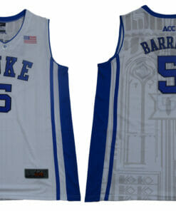 Duke Blue Devils #5 Barrett Basketball NCAA Basketball Jersey White Elite