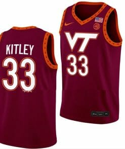 Elizabeth Kitley Jersey Virginia Tech Hokies College Basketball Maroon #33
