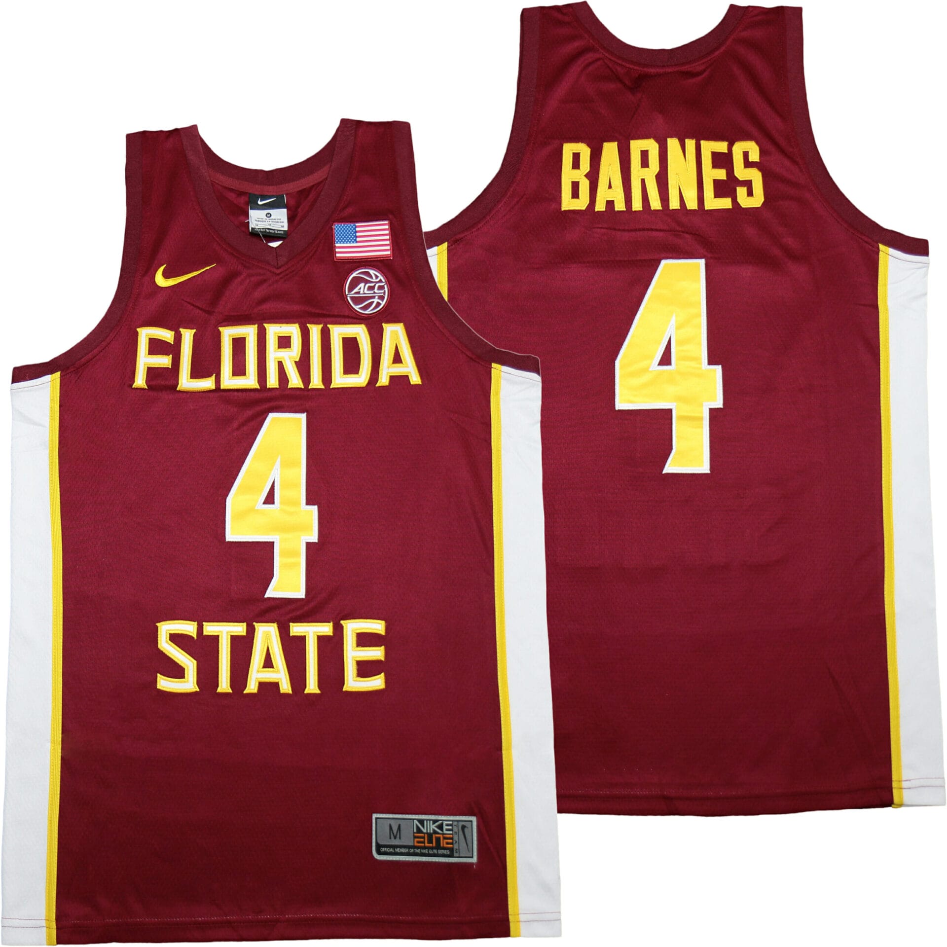 Florida State #4 Scottie Barnes NCAA Basketball Jersey 1 Florida State #4 Scottie Barnes NCAA Basketball Jersey