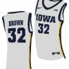 Fred Brown Jersey Iowa Hawkeyes College Basketball White #32