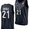 Grant Basile Jersey Virginia Tech Hokies College Basketball Swingman Black #21