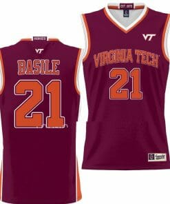 Grant Basile Jersey Virginia Tech Hokies College Basketball NIL Pick-A-Player Maroon #21