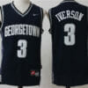Georgetown Hoyas #3 Allen Iverson NCAA Basketball Jersey Black