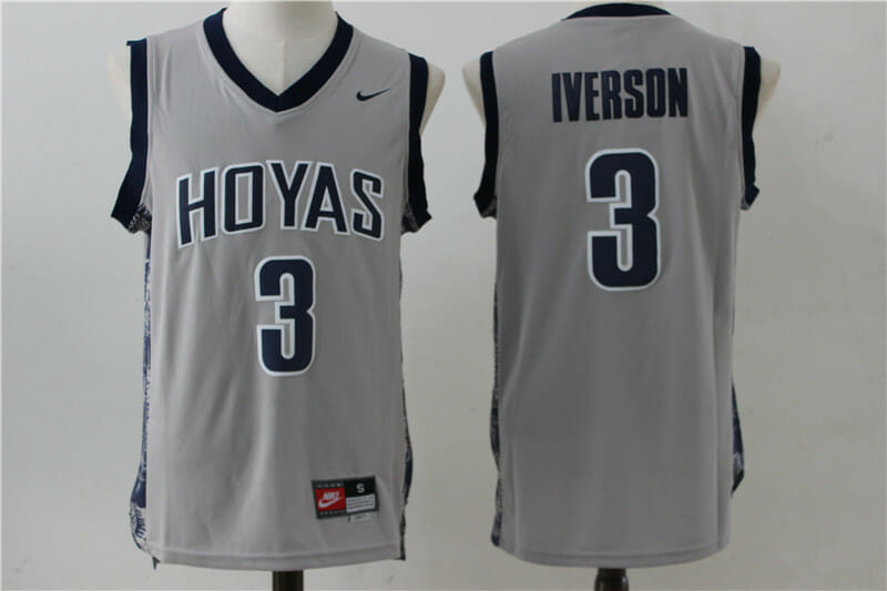 Georgetown Hoyas #3 Allen Iverson NCAA Basketball Jersey 1 Georgetown Hoyas #3 Allen Iverson NCAA Basketball Jersey