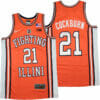 Illinois Fighting Illini #21 Kofi Cockburn NCAA Basketball Jersey