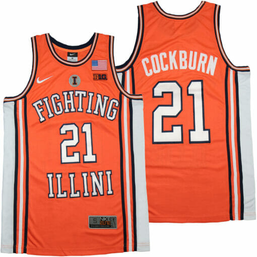 Illinois Fighting Illini #21 Kofi Cockburn NCAA Basketball Jersey