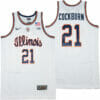 Illinois Fighting Illini #21 Kofi Cockburn NCAA Basketball Jersey White