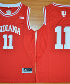 Indiana Hoosiers #11 Isiah Thomas NCAA Basketball Jersey White Red