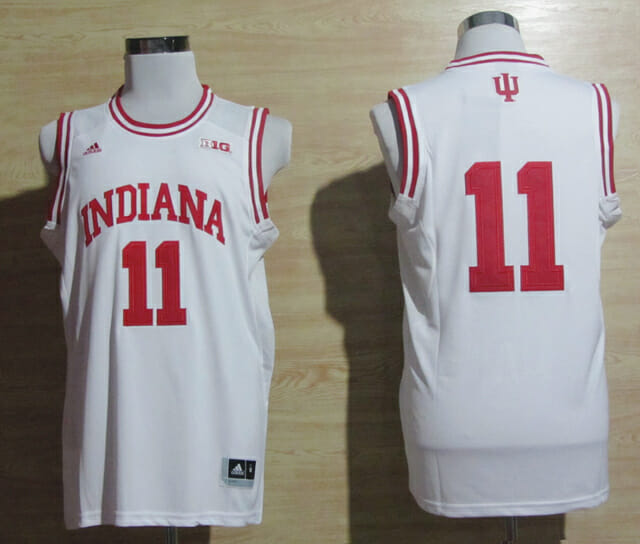 Indiana Hoosiers #11 Isiah Thomas NCAA Basketball Jersey White 1 Indiana Hoosiers #11 Isiah Thomas NCAA Basketball Jersey White