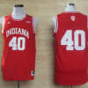 Indiana Hoosiers #40 Cody Zeller Basketball Jersey Red Logo