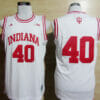 Indiana Hoosiers #40 Cody Zeller NCAA Basketball Jersey New White 4 Indiana Hoosiers #40 Cody Zeller NCAA Basketball Jersey New White