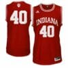 Indiana Hoosiers #40 Cody Zeller NCAA Basketball Jersey Red Logo