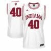 Indiana Hoosiers #40 Cody Zeller NCAA Basketball Jersey White