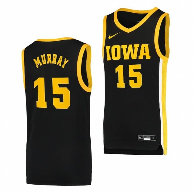 Iowa Hawkeyes Keegan Murray Jersey #15 Black Basketball Jerseys Dri-FIT Swingman 6 Iowa Hawkeyes Keegan Murray Jersey #15 Black Basketball Jerseys Dri-FIT Swingman