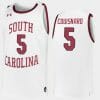 Jermaine Couisnard Jersey South Carolina Gamecocks College Basketball White Replica #5