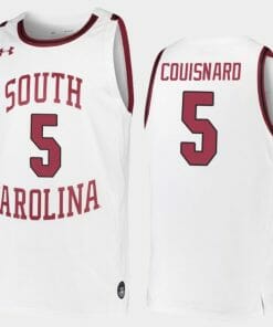 Jermaine Couisnard Jersey South Carolina Gamecocks College Basketball White Replica #5