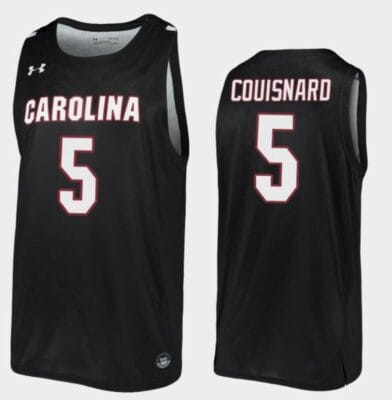 Jermaine Couisnard Jersey South Carolina Gamecocks College Basketball Black Replica #5