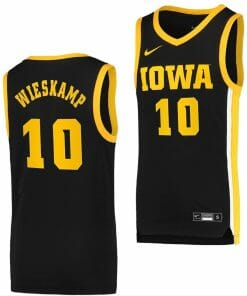 Joe Wieskamp Jersey Iowa Hawkeyes College Basketball Black Swingman #10