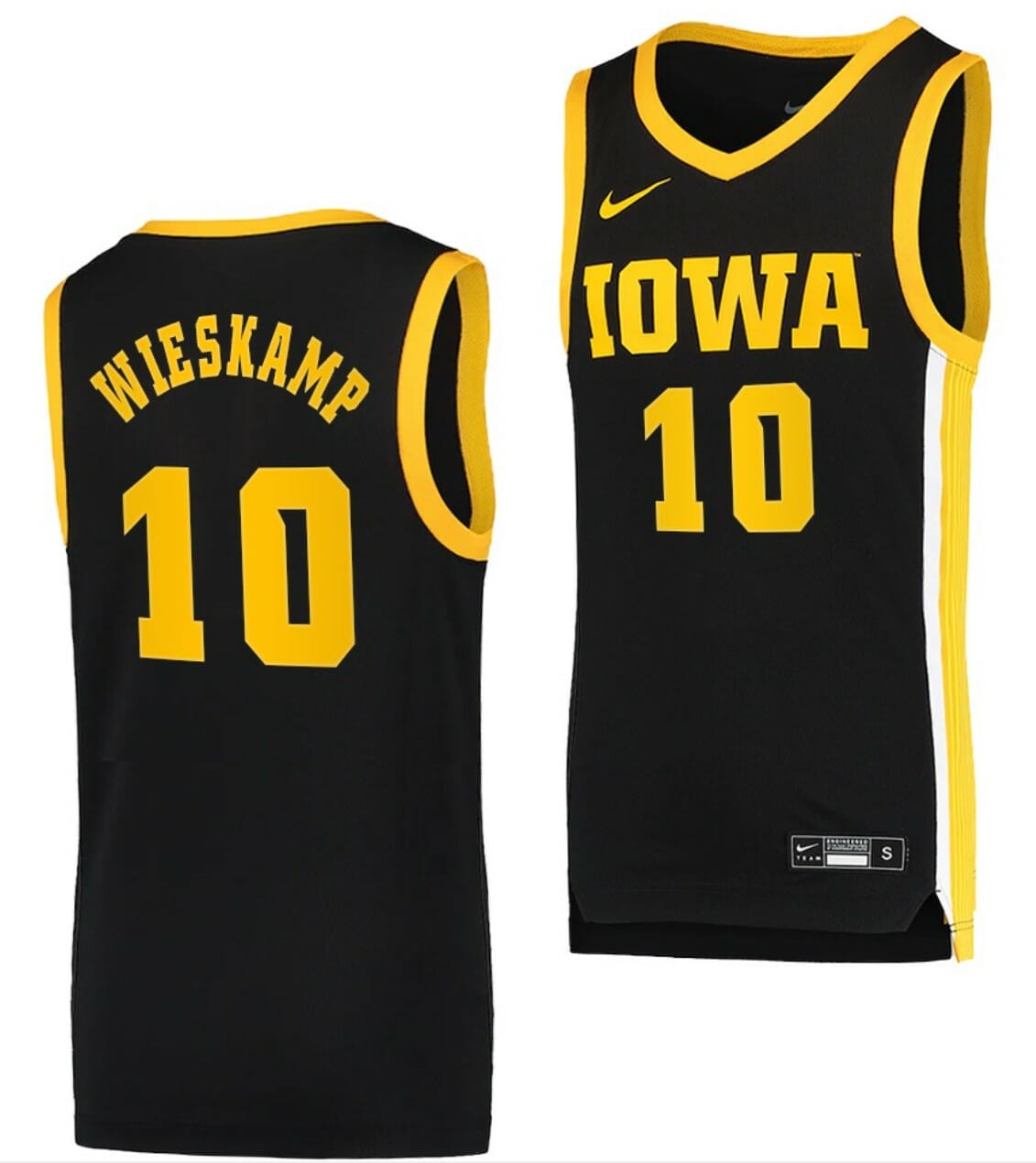 Joe Wieskamp Jersey Iowa Hawkeyes College Basketball Black Swingman #10 1 Joe Wieskamp Jersey Iowa Hawkeyes College Basketball Black Swingman #10