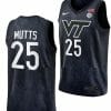 Justyn Mutts Jersey Virginia Tech Hokies College Basketball Swingman Black #25