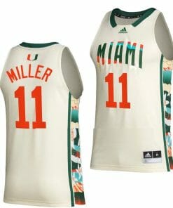 Jordan Miller Jersey Miami Hurricanes College Basketball White Honoring Black Excellence #11